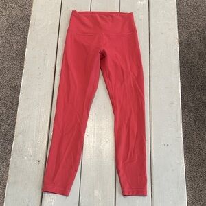 Lululemon Wunder Train High-Rise Tight 25" sz 6 Brier Rose perfect!